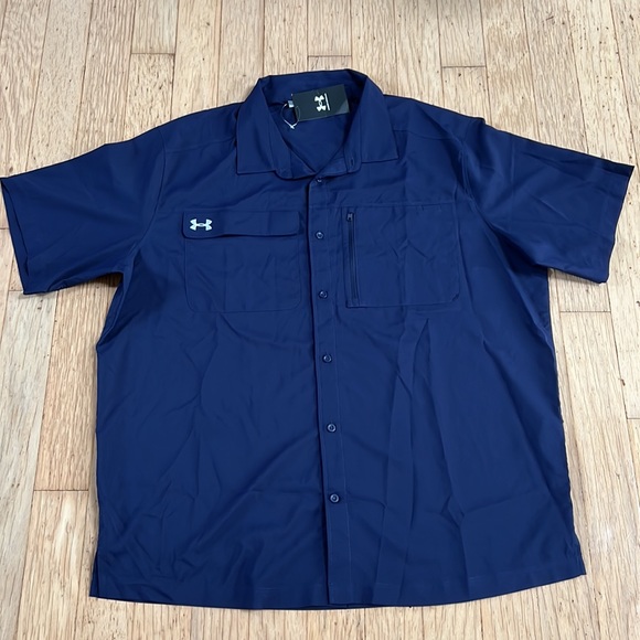Men's UA Motivator Coach's Button Up Shirt - Picture 4 of 11